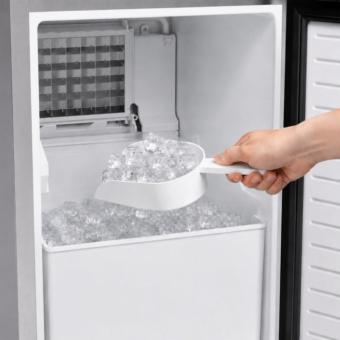 Forno Cristallo 15 Inch Freestanding/Undercounter Ice maker, 79.4 lbs, Stainless Steel- FIMBI7313-15S Ice Maker