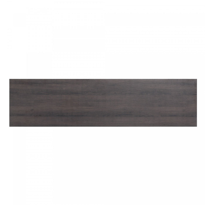 Franklin Modern Farmhouse 2-Piece Electric Fireplace in Black and Brown
