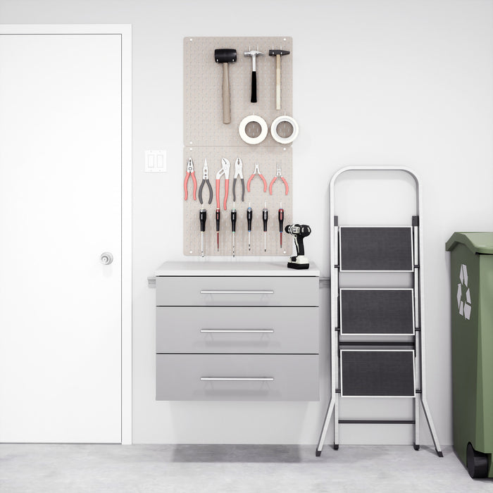 Hangups 3-Drawer Base Storage Cabinet - Light Grey