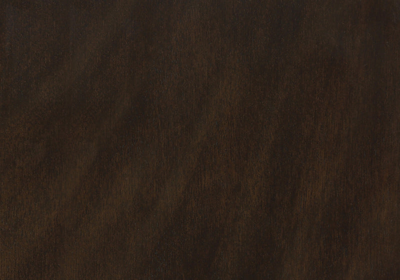 Dining Chair Set of 2 Kitchen Dining Room Brown Leather-Look Brown Solid Wood Transitional