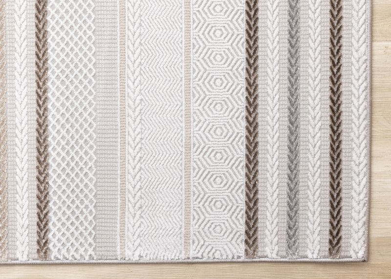 London Striped Indoor Area Rug - 5'3\" x 7'7\"