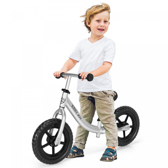 Babyjoy Aluminum Balance Bike For Kids Adjustable No Pedal Training Bicycle