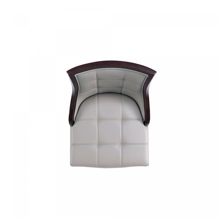 Fifth Avenue Traditional Wood Upholstered Counter Stool in Light Gray - Set of 3