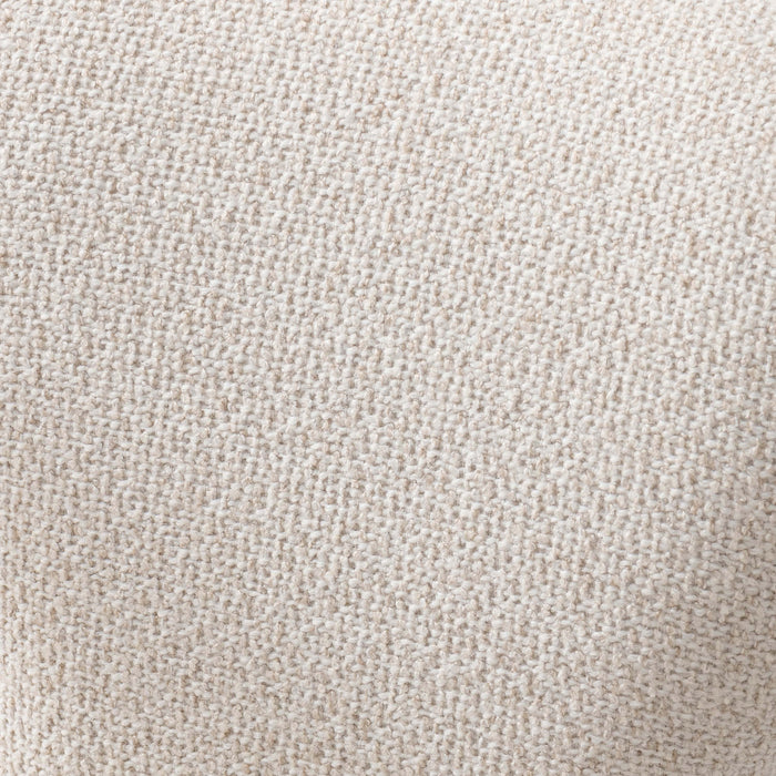 Palmer Mid-Century Modern Upholstered Tweed Armchair in Ivory Dining Chair