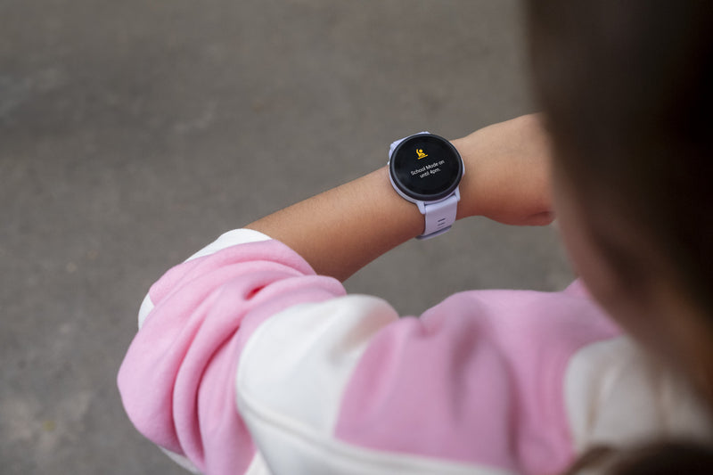 Garmin Bounce 2 Turquoise Kids Smartwatch - Active Tracker, Two-Way Communication, Weather Updates, Stopwatch Alarms, Assistance Feature, Family Challenges