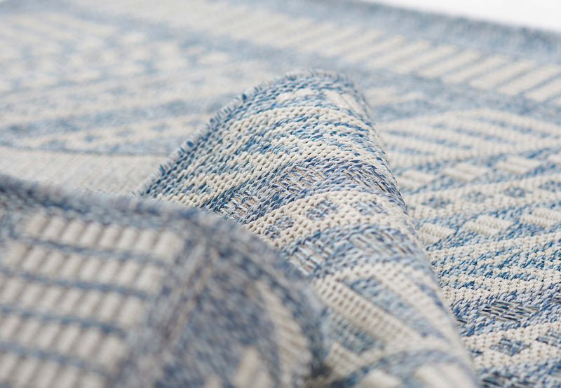 Livia Transitional 8'0\" x 10'0\" Area Rug in Blue Indoor Area Rug