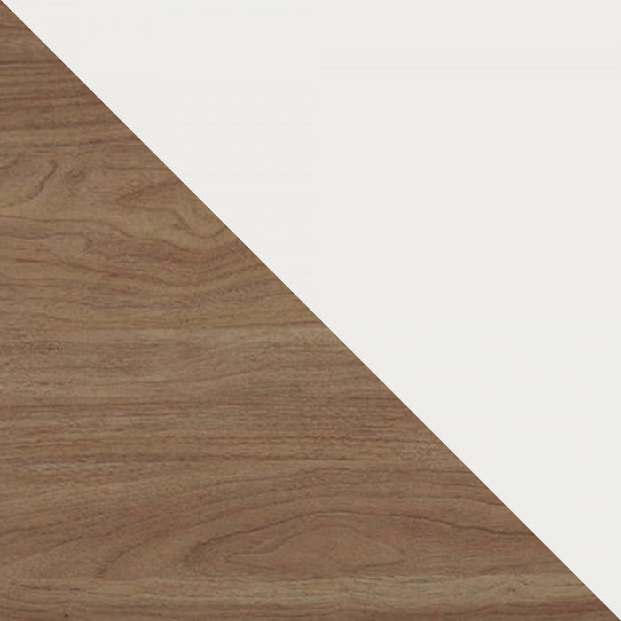 Abbey Modern 32\" Accent Cabinet in Maple and Off White