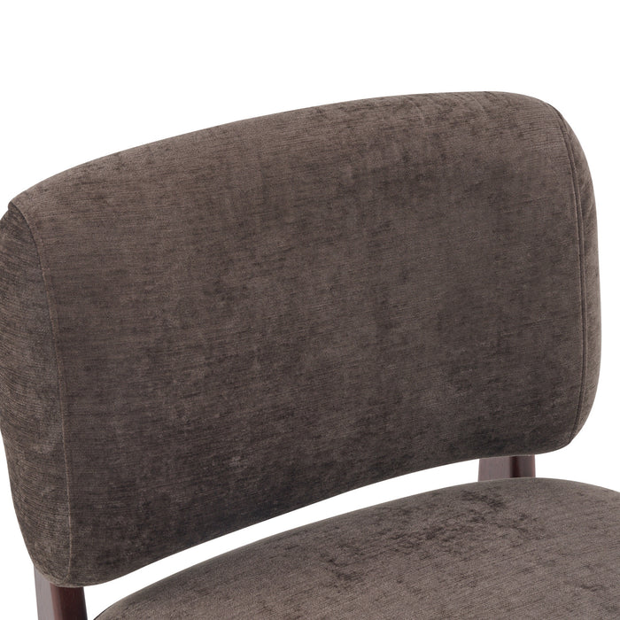 Coco Modern Lounge Chair with Solid Wood Frame and Durable Upholstery, Brown