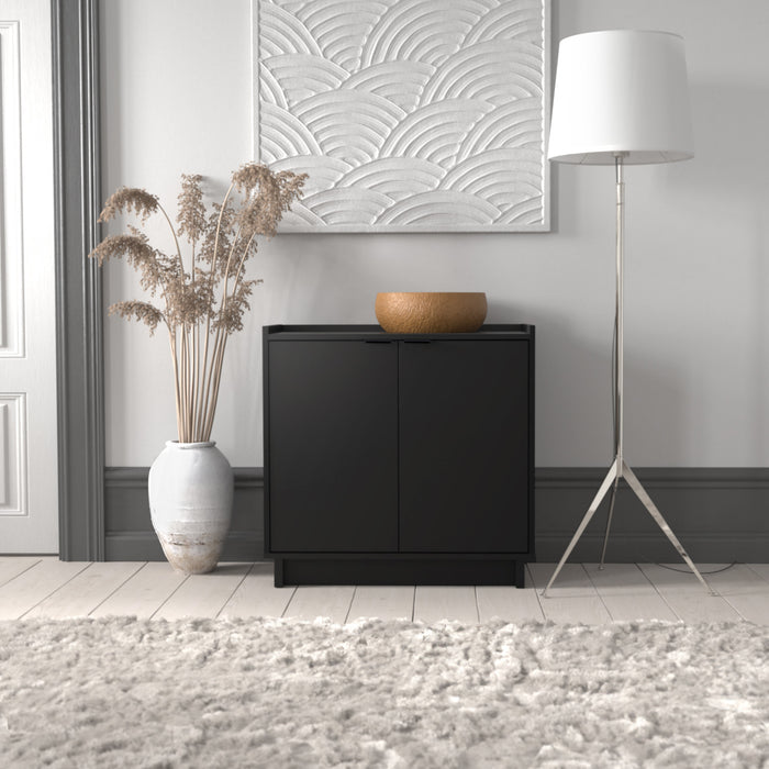 Prepac Simply Modern 2-Door Console Buffet - Black