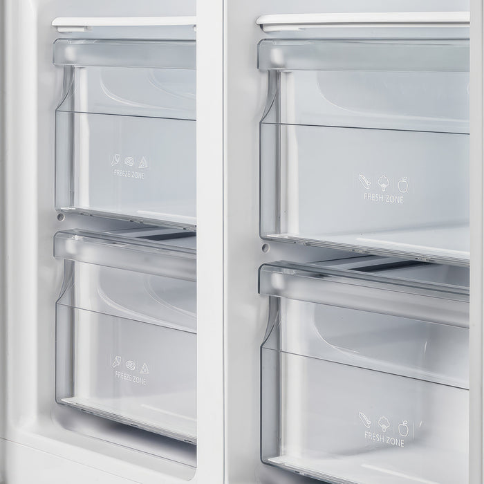 Forno Salerno 33-inch Side-by-Side Black Refrigerator, 15.6 cu.ft. - FFRBI1805-33BLK