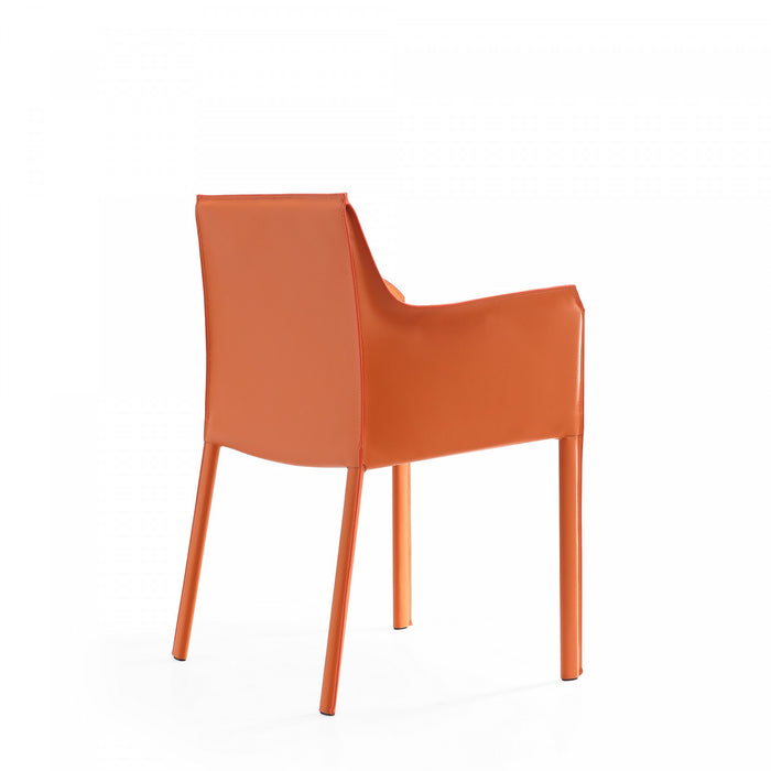 Paris Modern 8-Piece Dining Chair Set in Coral