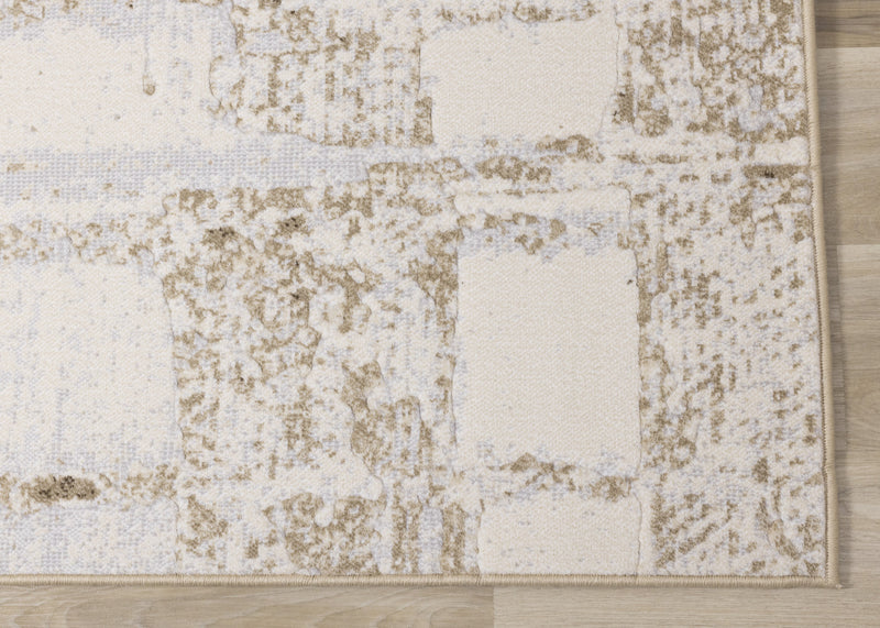 Distressed Cream Rust Rug Isabelle Distressed Cream Area Rug - 5'3