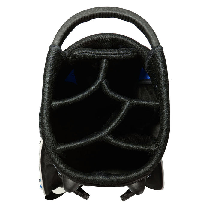 Costway Golf Stand Cart Bag Club W/6 Way Divider Carry Organizer Pockets Storage Blue