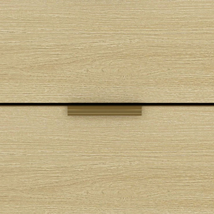 Olivia Modern 27\" Nightstand in Natural Oak (2-Drawer)