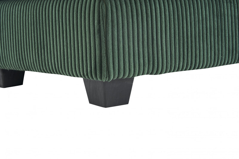 Liam 46.9\" Modern indoor corduroy sofa with 2 soft cushions ,Green Sofa