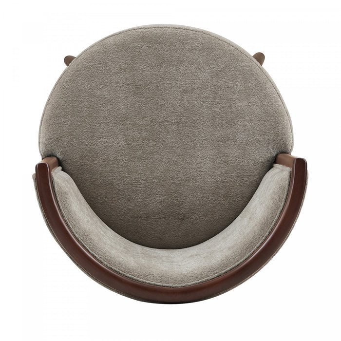 Evalyn Modern Wood Upholstered Barstool in Dove