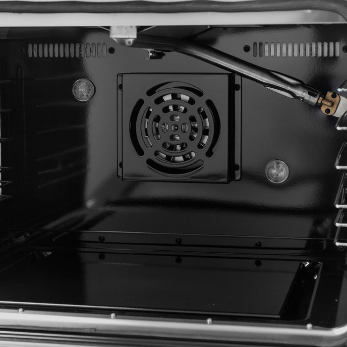 Forno Galiano 48\" Black Gas Range, 4.32 cu.ft- FFSGS6444-48BLK
