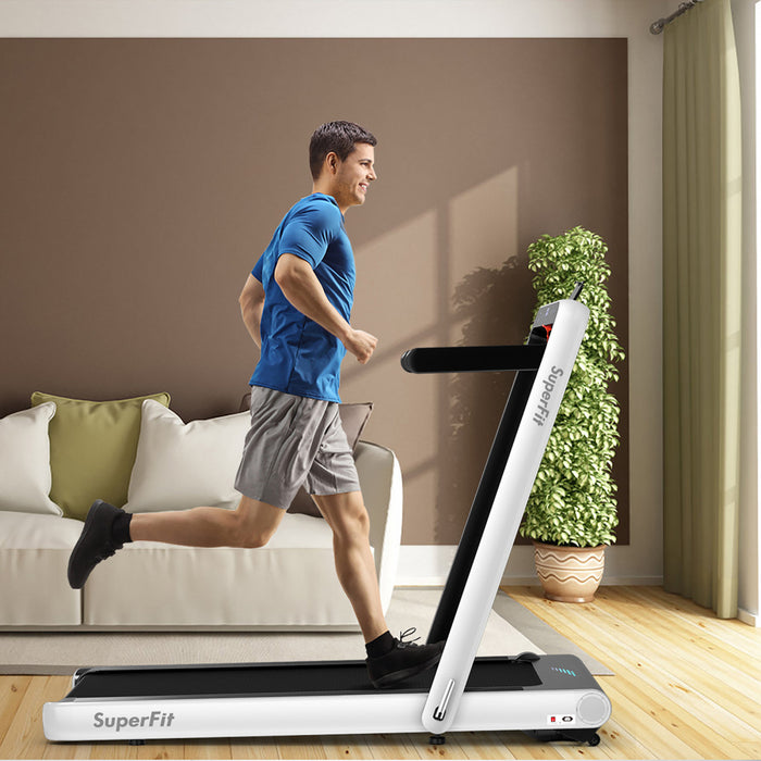 Superfit 4.75hp 2 In 1 Folding Treadmill W/remote App Control