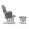 Storkcraft Hoop Glider and Ottoman - White/Gray Swirl Chair