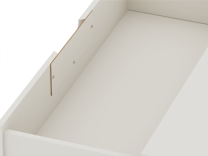 Rockefeller Mid-Century Modern 35\" Dresser in Off White (3-Drawer) - Set of 2