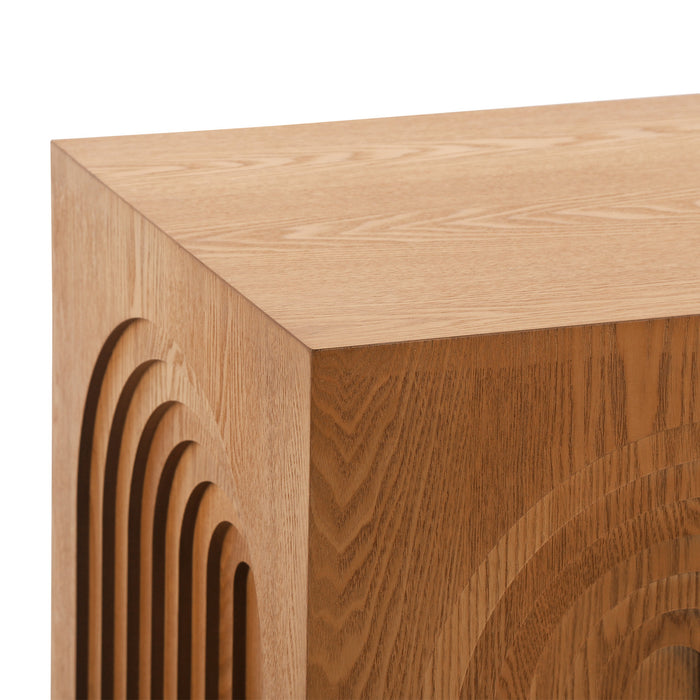 Grace Rustic End Table,Brown