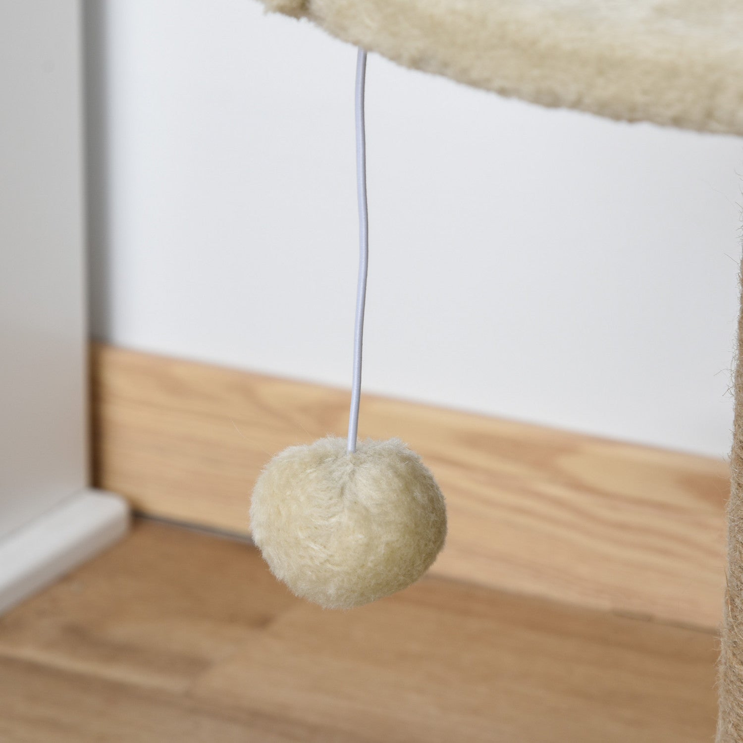 家具 Prier Pawhut Small Cat Tree With Scratching Post, Perch, Toy Ball