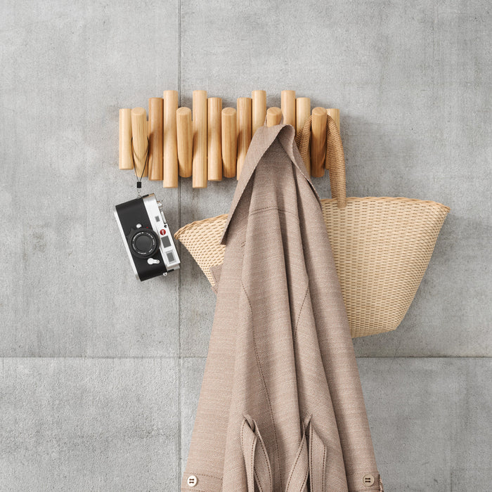 Umbra Picket Rail Wall Hooks - Natural