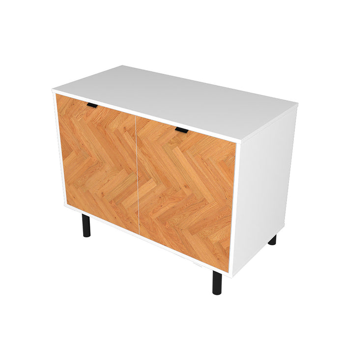 Liam Accent Cabinet - White