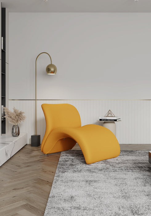 Manhattan Comfort Rosebud Wool Blend Accent Chair - Yellow