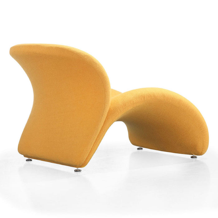 Manhattan Comfort Rosebud Wool Blend Accent Chair - Yellow