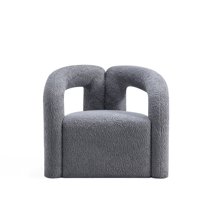 Manhattan Comfort Modern Darian Chenille Accent Chair - Grey