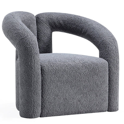 Manhattan Comfort Modern Darian Chenille Accent Chair - Grey|Chaise d’appoint moderne Darian de Manhattan Comfort en chenille - grise