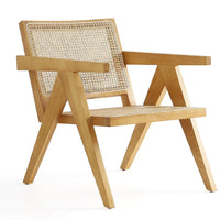 Manhattan Comfort Hamlet Accent Chair - Natural Cane