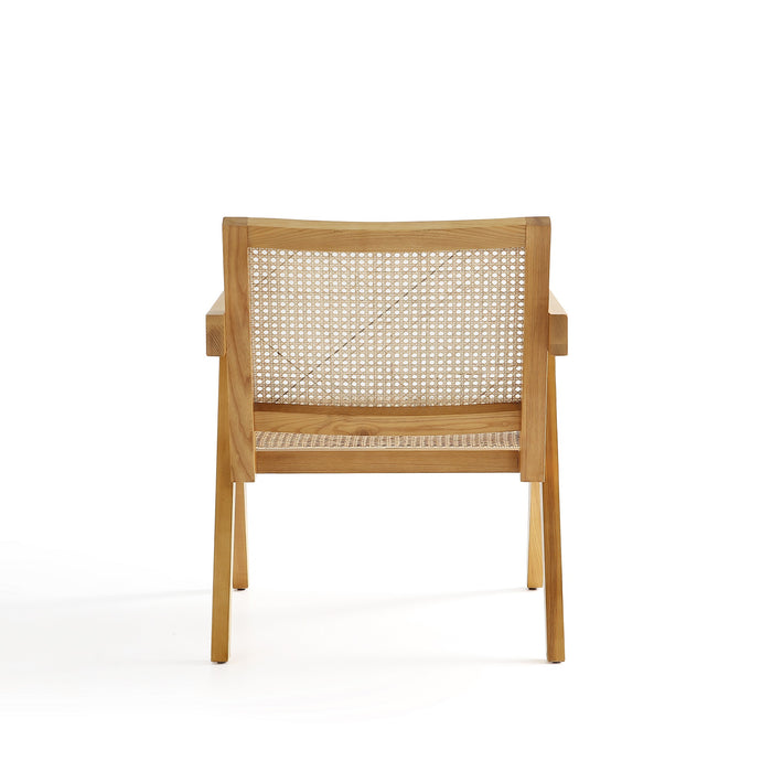 Manhattan Comfort Hamlet Accent Chair - Natural Cane