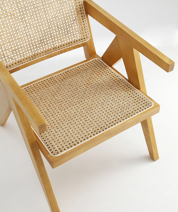 Manhattan Comfort Hamlet Accent Chair - Natural Cane