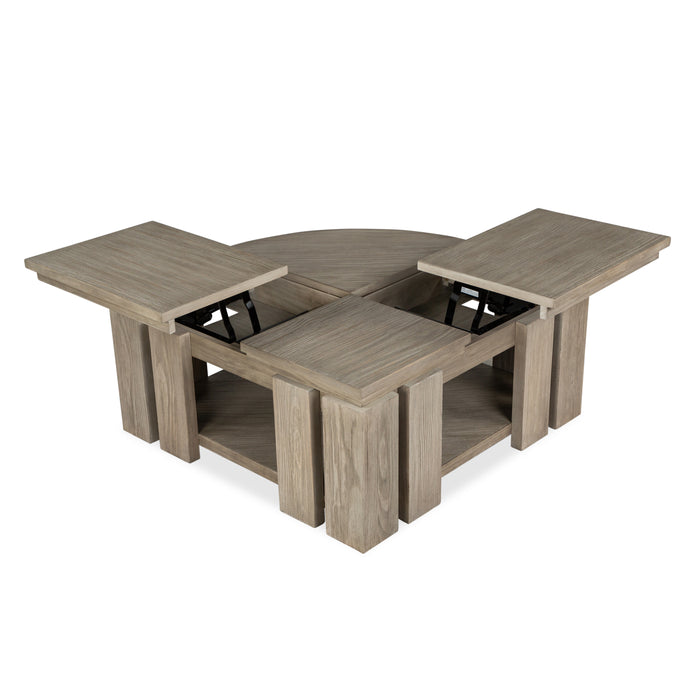 Addams 36\" Lift-Top Coffee Table with Casters - Stone Harbor Grey