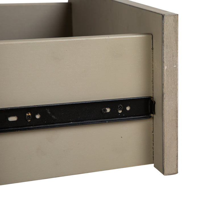 Addams 54\" Sofa Table with Storage - Stone Harbor Grey