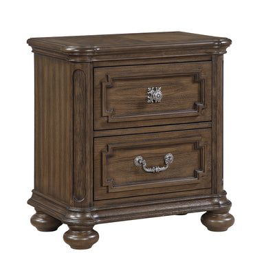 Ambrose Bedside 2-Drawer Nightstand, 28"W x 29"H – Brown | Table de nuit Ambrose de 28 po (L) x 29 po (H) à 2 tiroirs - brune