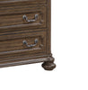 Ambrose Bedroom Chest of Drawers with Lift-Top Storage Tray, 6-Drawer, 38"W x 52.5"H – Brown | Commode verticale de chambre à coucher Ambrose de 38 po (L) x 52,5 po (H) à 6 tiroirs avec plateau de rangement à dessus relevable - brun