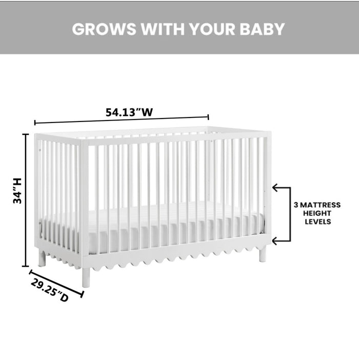 Aubrey Convertible Crib – White