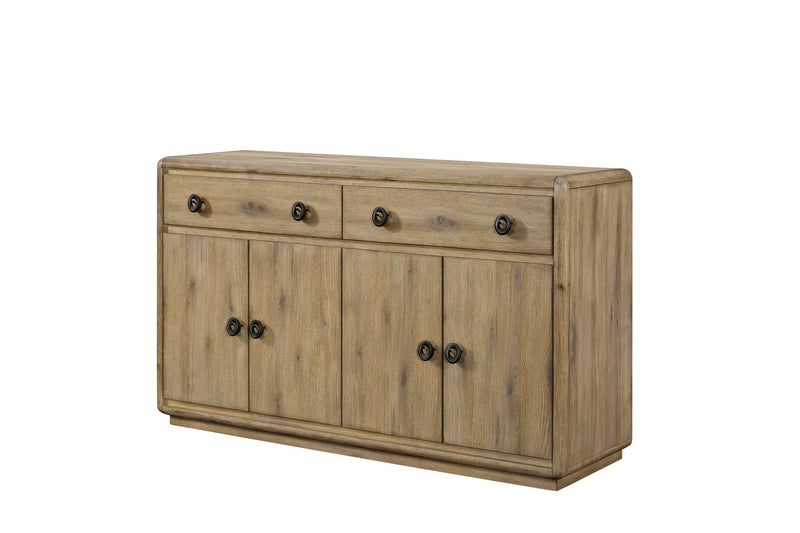 Austin Dining Server with Storage & 2 Drawers, 60\"W - Natural Oak Brown