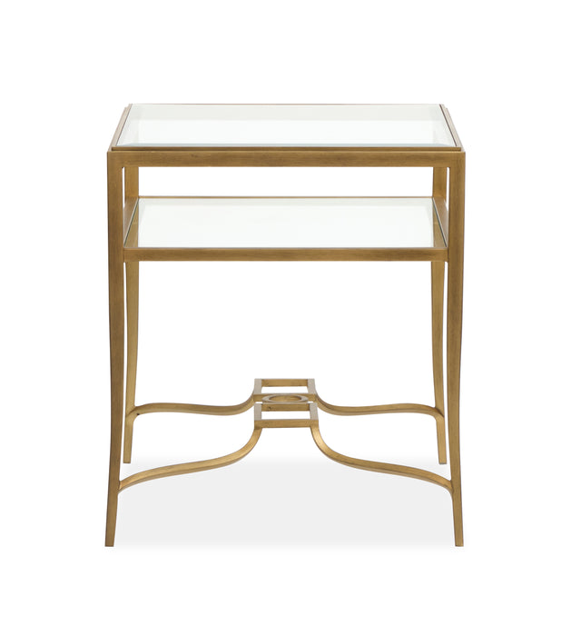 Avondale 22\" End Table - Burnished Brass
