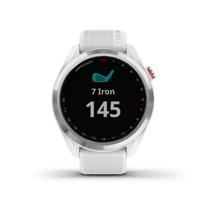 Garmin Approach® S42 Gps Golf Smartwatch - Fitness Tracker W/ Multi-gnss Support - Polished Silver