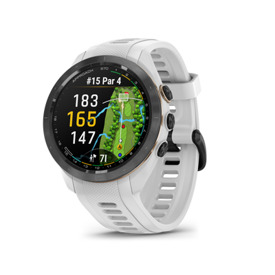 Garmin Approach® S70 Golf Gps Smartwatch - Sport And Health Tracker With White Silicone Band|Garmin Approach® S70 Montre Gps De Golf - Suivi Sportif Et De Sante Avec Bracelet En Silicone Blanc