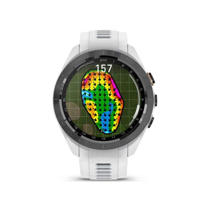 Garmin Approach® S70 Golf Gps Smartwatch - Sport And Health Tracker With White Silicone Band
