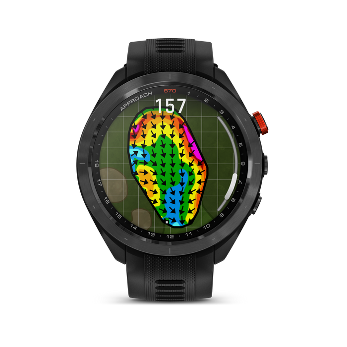 Garmin Approach® S70 Golf Gps Smartwatch - Sport And Health Tracker With Black Silicone Band