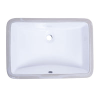 Bristol Sinks Vitreous China Rectangular Undermount Bathroom Sink - B606