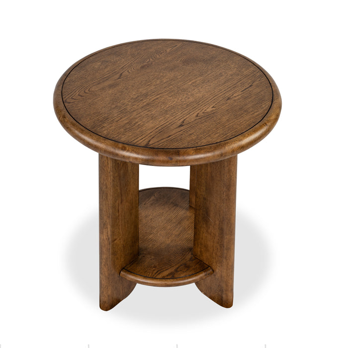 Baltic 24\" End Table with Storage - Tawny Brown 