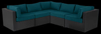 Barbados 5-Piece Patio Set – Blue  