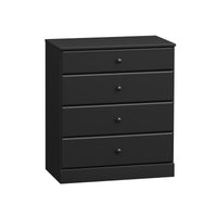 Astrid 4-Drawer Dresser - Black